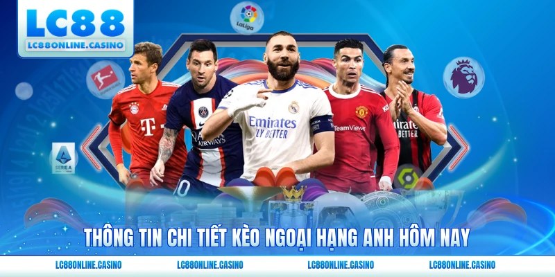 Thông tin chi tiết kèo ngoại hạng Anh hôm nay