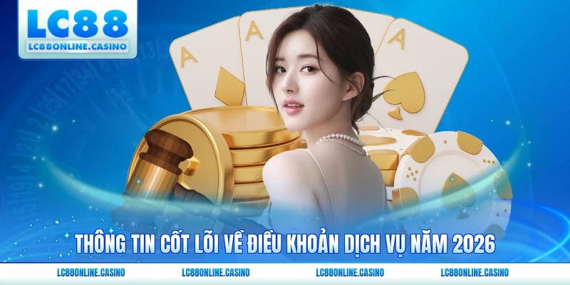 Thông tin cốt lõi về điều khoản dịch vụ năm 2026